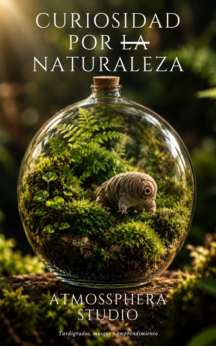 Portada del libro Curiosidad por la naturaleza, de Atmossphera Studio